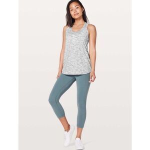 Lululemon Essential Tank in Tiger Space Dye Black White‎ Size 4